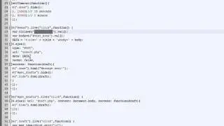 PHP and jQuery Tutorial (Draft auto save Part 1)