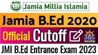Jamia B.Ed 2020 Cut off || Jmi bed cut off 2020 || jamia b.ed previous year cut off || jamia cut off