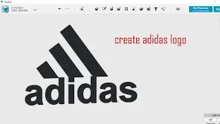 123D adidas logo