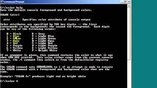 Windows CLI Change Command Prompt Background and Text Color