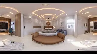 Bedroom Virtual 360° tour | 3ds Max | Interior Design