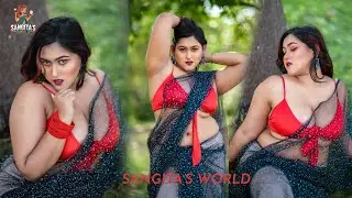 BONG BEAUTY IN OUTDOOR FEAT CANDY SAREE FASHION VLOG 