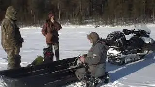 Попов порог. Сегозеро. В поисках хариуса. 19 - 22 марта 2018.