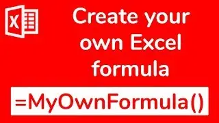 OVERTAKE EXCEL: How to CREATE YOUR OWN FORMULA with user defined functions - Doctor Excel 