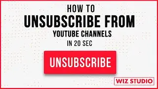How to Unsubscribe from YouTube Channel 