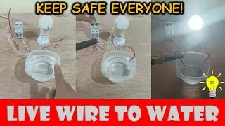 Makukuryente kaba kapag nahawakan mo ang nabalatang live wire sa tubig?