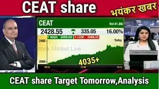 CEAT share latest news,ceat share analysis,ceat share news,ceat share price target tomorrow,