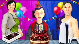 🥳У АНДРЕЯ ДЕНЬ РОЖДЕНИЯ И РОДИТЕЛИ ДОБРЫЕ В СКУЛБОЙ 😱 SchoolBoy Runaway (концовка 4)