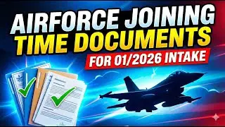 Airforce Joining time documents For intake 01 2026 The Vayu Yoddha 