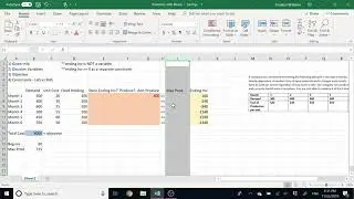 Inventory with Binary Variables (Excel)