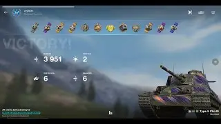 WOT Blitz - Type 5 Chi-Ri 6 Kills, 3951 Damage