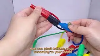 NUELEAD Safety Electrical Double-ended 4MM Sheathed Stackable Banana Plug Test Lead