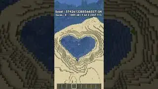 Heart Lake Shape | Minecraft