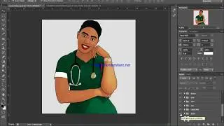 HOW DO MAKE A CARTOON AS A BEGINNER IN PHOTOSHOP... CARTOON TUTORIAL