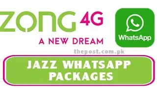 How To zong whatsapp packages  free 2020