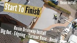 How Resin Install build a resin driveway in Lancashire start to finish.