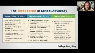 School Profiles and LORs: How to Best Advocate for Your Students (9.12.2024)