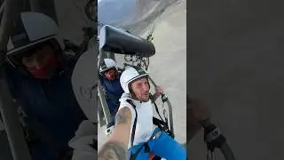 Фрагмент полёта на мотор-параплане в Пакистане. 