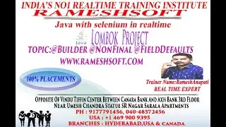 RAMESHSOFT||LOMBOK PROJECT||@BUILD , @NONFINAL AND @FIELDSDEFAULTS