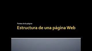 Estructura básica de una página web