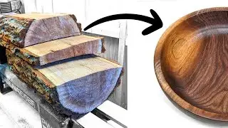 Simply Beautiful Black Walnut Bowl - Woodturning