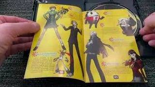 Opening and Looking at Persona 4  - Sony PlayStation 2 (PS2) (Unboxing) (4k HD)