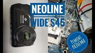 Регистратор Neoline wide s45 , ремонт разъема  mini usb.