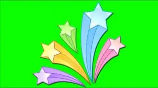 shooting stars green screen image
