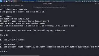 ns3 installation in Kali Linux 2019