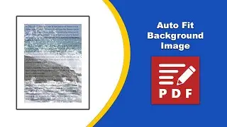 How to auto fit a background image to a pdf file in PDF-XChange Editor