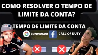 COMO RESOLVER O TEMPO DE LIMITE DA CONTA? COMO RESOLVER ESSE ERRO DE TEMPO DE LIMITE NO COD MOBILE?