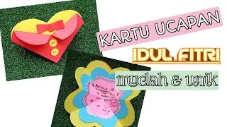 MEMBUAT KARTU UCAPAN IDUL FITRI UNIK KREASI KARTU LEBARAN 