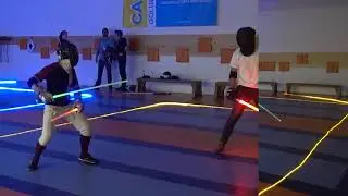 Dual-wield lightsaber mistakes (fight self-commentary)