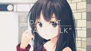 “CRAZY MILK” dark cat