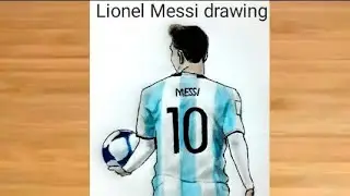 How to draw Lionel Messi Argentina jersey back side || Argentina jersey drawing || Messi drawing