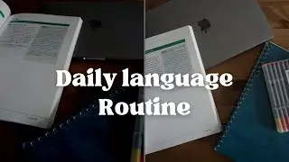 Daily language learning routine|| What I study in a day to get ready for the Korean TOPIK
