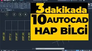 AutoCAD Dersleri - AutoCAD Tips ( 10 Adet AutoCAD Hap Bilgi) | AutoCAD 2024