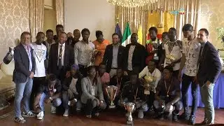 In Comune la premiazione dell'Africa Sporting Napoli