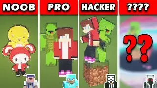 Maizen Minecraft JJ and Mikey - Pixel Art Animation