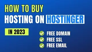 How To Buy Hosting On Hostinger in 2024 {Free Domain + Email + SSL}
