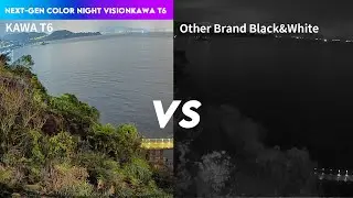 KAWA T6 Pro security camera Next-Gen Color Night Vision Sea at late night