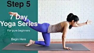 Step 5 - Let's Balance  | 7 Day Yoga for Pure Beginners | Begin Here | Yogbela