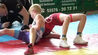 Wrestling / Ringen LM Sachsen 2025, Freestyle, Jugend C (U12), 42 kg, Bley - Gläntz