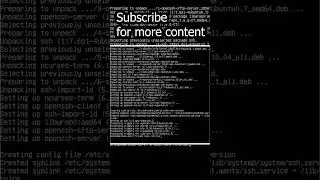 HOW TO INSTALL SSH SERVER ON LINUX UBUNTU 18.04 