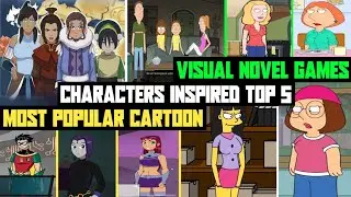 Most Popular Cartoon Characters Inspired Top 5  Visual Novel Games | 2024 | EzrCaGaminG | Part-2