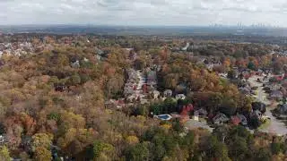 DJI Mavic Air in Smyrna, GA with the changing leaves
