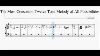 The Most Consonant Twelve Tone Row of All Possibilities