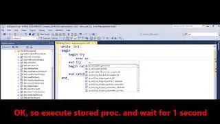 MSSQL -  How to execute stored procedure every second