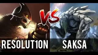 DC.Resolut1on [7401 MMR] Juggernaut Ultra Kill Vs DC.Saksa Tiny - Dota 2 Battle