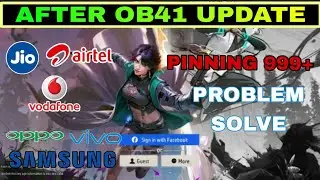 after ob41 update high ping problem free fire ||free fire network problem solve ||999+ problem solve